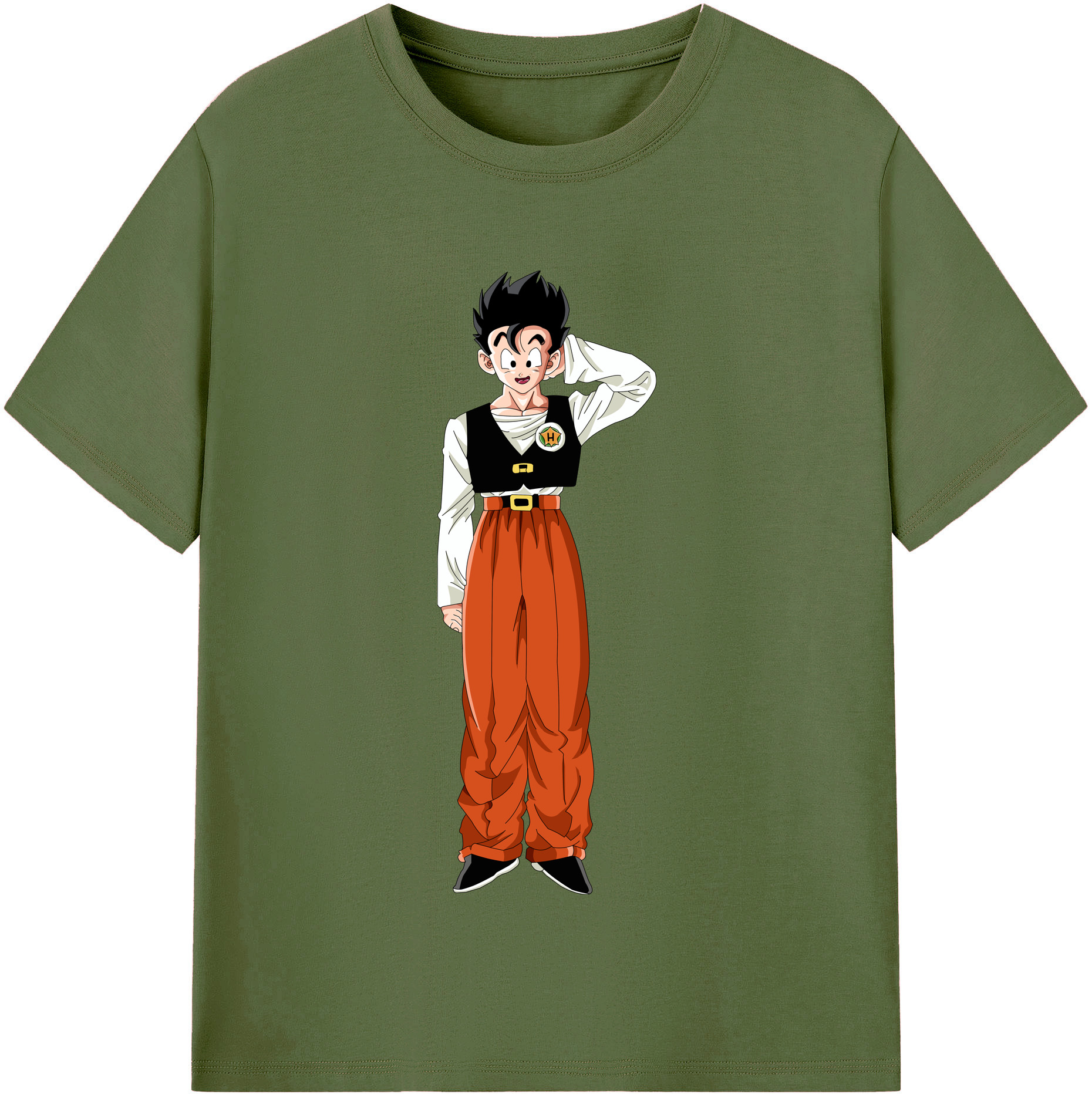 （画像用） ドラゴンボール 孫 悟飯（そんごはん）DRAGON BALL Son Gohan 綿100％半袖Tシャツ（フロントプリント）